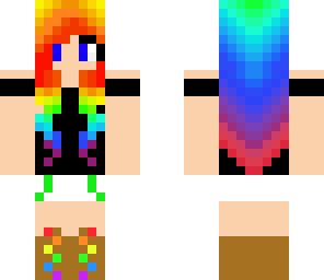 cool rainbow girl
