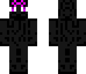 little enderman girl with bow