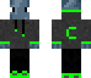 green hoodie squid