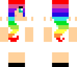 cute rainbow girl