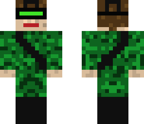 green camo army man
