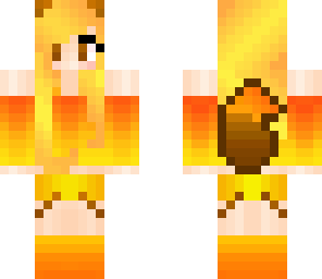 gold wolf girl - request by bluestar888