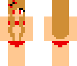 red bikini girl