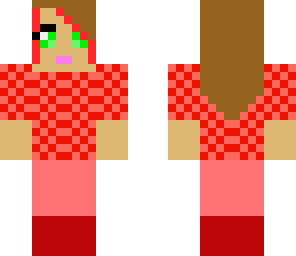 red checker girl