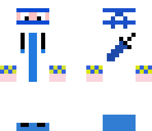 blue and whight ninja