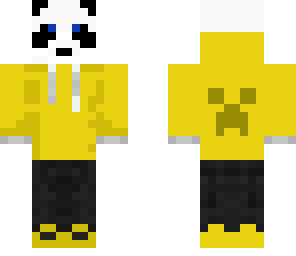yellow hooded panda