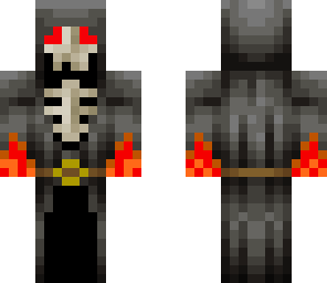 evil fire skeleton