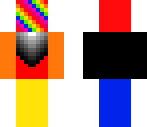 rainbow face