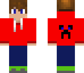 boy with creeper hoodie
