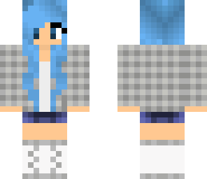 blue haired teen