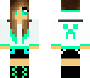 neon green creeper girl