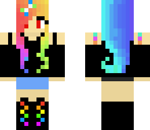 edited rainbow girl
