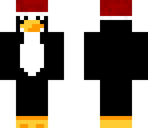 penguin with santa hat