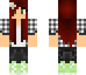 rust hair green girl