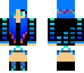 blue cool girl