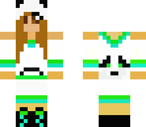panda girl with summer panda clothes good version