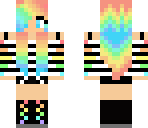 rainbow punk girl