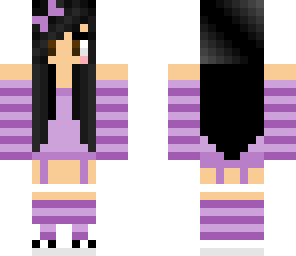 black haired smexy purple pajama girl 