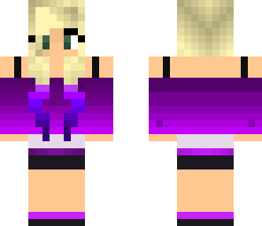 fading purple girl