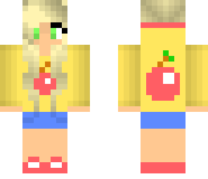 yellow apple girl