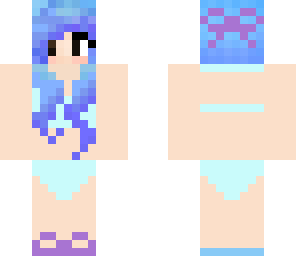 pastel girl in bikini