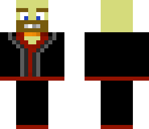 old man black and red