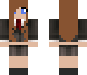 girl with a suit