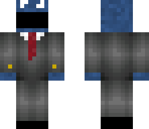 cookie monster in a suit