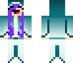 cute purple whale girl
