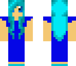 blue hair girl
