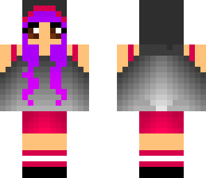 purple ombre hair girl