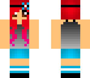 red ombre hair girl