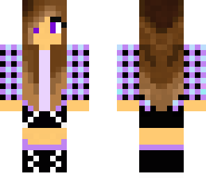 purple checkerboard girl