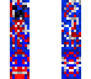 red white and blue creeper