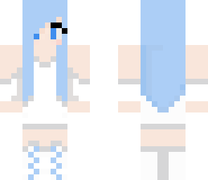 cute blue girl with headphones