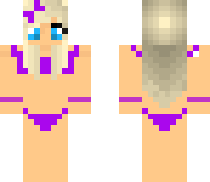 purple bikini girl