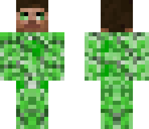 creeper with steve's head