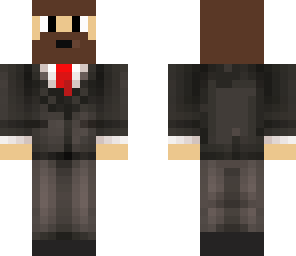 beard and suit
