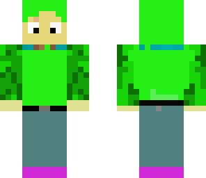 green hooded parkour guy