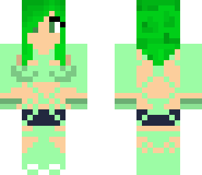 girl with green hair