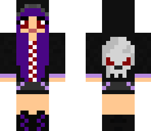 emo skull girl