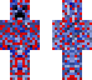 red white blue creeper