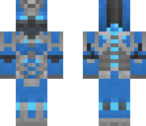 blue cyborg