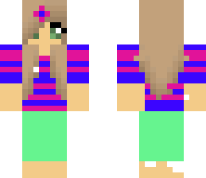 striped girl