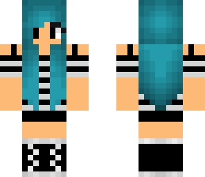 pretty blue haired girl