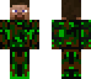 camoflage dude with steve head
