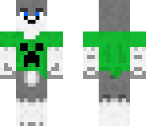 wolf in creeper t-shirt