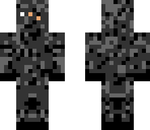 black ghillie suit