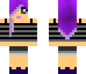 purple haired girl