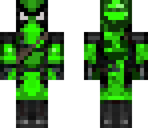 green deadpool with deadmau5 on the back